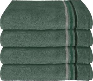 Schiesser Handtücher "Skyline Color aus 100 % Baumwolle mit eleganter Streifenbordüre" MADE IN GREEN by OEKO-TEX