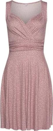 Vivance Jerseykleid mit Alloverdruck in Wickeloptik, Sommerkleid, Strandkleid