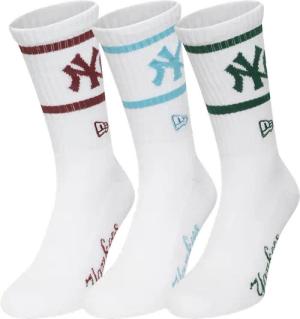 New Era MLB Crew New York Yankees 3pk Socken Schwarz