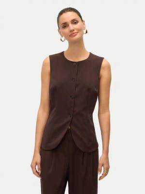 Vero Moda Weste Sigga 10336320 Braun Regular Fit