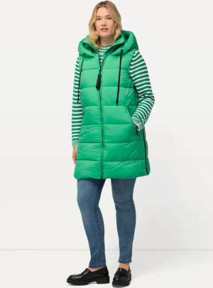 Ulla Popken Steppweste HYPRAR Long-Steppweste 2-Wege-Zipper