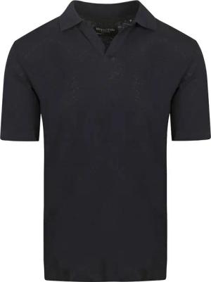 Marc O'Polo Poloshirt Riva Linen Blend Navy - Größe XXL