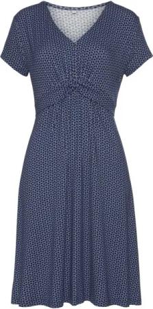 Vivance Jerseykleid mit geometrischem Print, figurschmeichelndes T-Shirtkleid, Sommerkleid