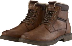 TOM TAILOR Herren Wasserdichte Stiefeletten mit Fütterung, braun, Uni, Gr. 42