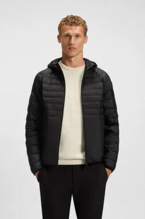 BOSS GREEN Steppjacke "OW Urbanex JT HD" mit Kapuze Kapuze, Regular Fit, reflektierende Details