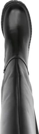 Michael Kors Stiefel - Black Ankle Boots With Textured Back Panel - Gr. 6 - in Schwarz - für Damen