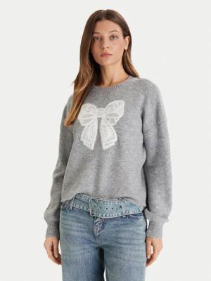 Vero Moda Pullover Ivory 10342072 Grau Regular Fit