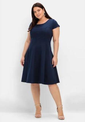 Sheego Cocktailkleid Große Größen in Bahnenform