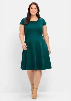 Sheego Cocktailkleid Große Größen in Bahnenform