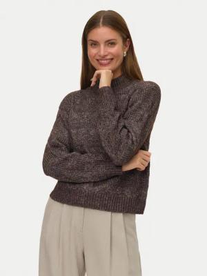 Vero Moda Rollkragenpullover Virgo 10331875 Braun Regular Fit