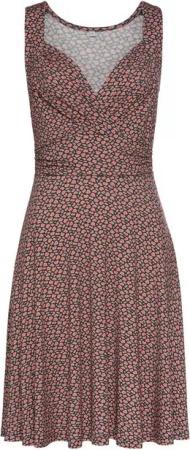 Vivance Jerseykleid mit Alloverdruck in Wickeloptik, Sommerkleid, Strandkleid, casual-chic
