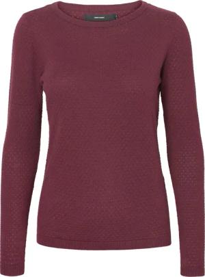 Vero Moda Rundhalspullover "VMCARE STRUCTURE LS O-NECK BLOUSE" aus Bio-Baumwolle