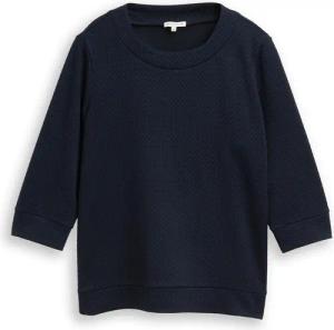 TOM TAILOR Damen Plus Size - Boxy Fit Sweatshirt, blau, Uni, Gr. 54