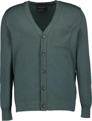 Marc O'Polo Herren Cardigan grün unifarben