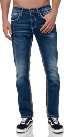 Rusty Neal Straight-Jeans NEW YORK 49 mit trendigen Ziernähten