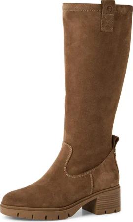 Tamaris Stiefel, Blockabsatz, Langschaftstiefel mit Touch