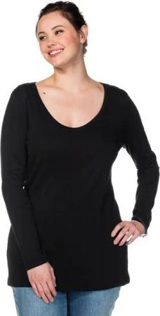 Sheego Langarmshirt Große Größen aus Baumwolle