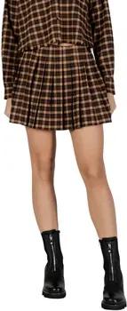 Only  Röcke Onlcat Life Hw Plisse Check Skirt Pnt 15357804