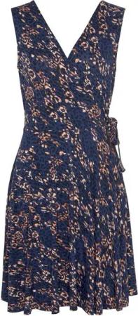 Vivance Strandkleid mit Alloverdruck und Bindeband, Wickelkleid, Sommerkleid