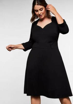 sheego by Joe Browns Cocktailkleid Große Größen in leichter A-Linie aus Viskose-Jersey