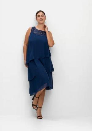 Sheego Cocktailkleid Große Größen im Layerlook, mit Pailletten