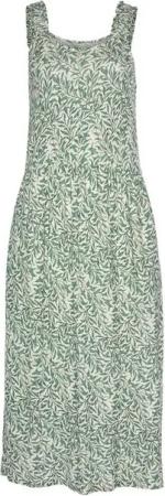 Beachtime Jerseykleid mit Blätterdruck und Taschen, leichtes Strandkleid, Sommerkleid