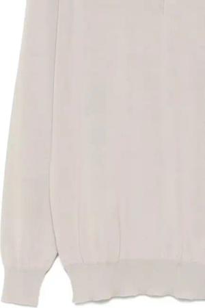 Lardini - Long-Sleeve Virgin Wool Polo Shirt - Größe L - grau