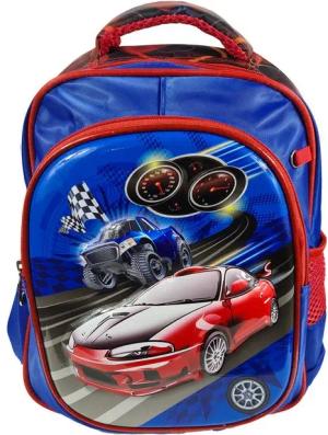 Einkaufszauber Kinderrucksack Kinder Rucksack Rennwagen 3D, Rennautos in 3D plastisch geformt