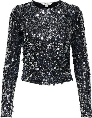 ONLY Bluse Catina 15358382 Schwarz Slim Fit