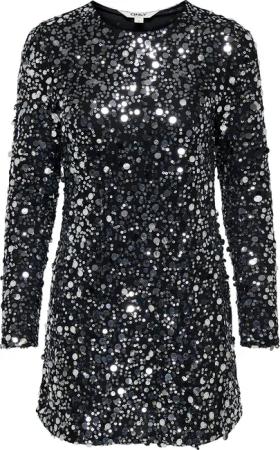 ONLY Coctailkleid Anika 15358384 Schwarz Loose Fit