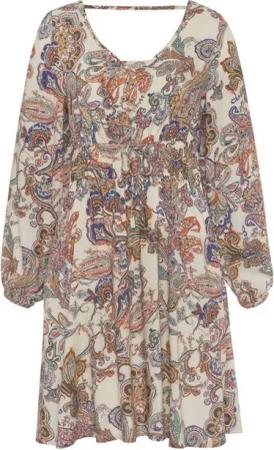 Vivance Druckkleid mit Paisleydruck und Taschen, langärmliges Sommerkleid, Freizeitkleid