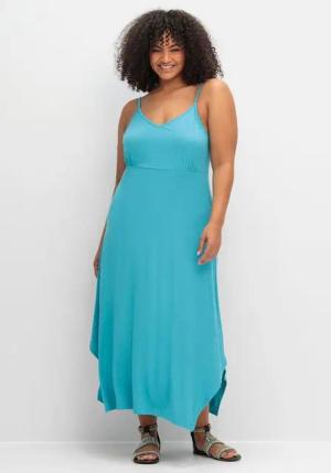 Sheego Jerseykleid Große Größen in Zipfeloptik