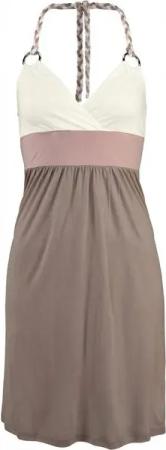 Beachtime Strandkleid mit Color-Blocking-Optik, Neckholderkleid, Minikleid