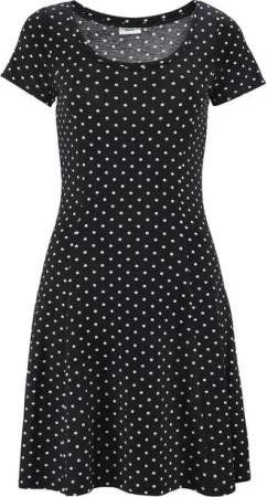 Beachtime Sommerkleid mit Pünktchenprint aus Jersey, T-Shirtkleid, Strandkleid