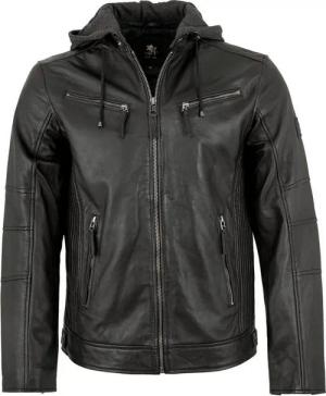 Otto Kern Lederjacke Lando/M OTTO KERN - Herren Lederjacke Kapuze Lammnappa schwarz