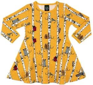 Villervalla A-Linien-Kleid Half Circle Dress L/S Villervalla Saffron 104 Kleid