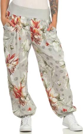CLEO STYLE Stoffhose Damen Sommerhose 400 Hellgrau
