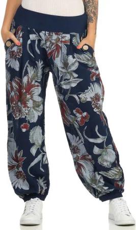 CLEO STYLE Stoffhose Damen Sommerhose 400 Dunkelblau