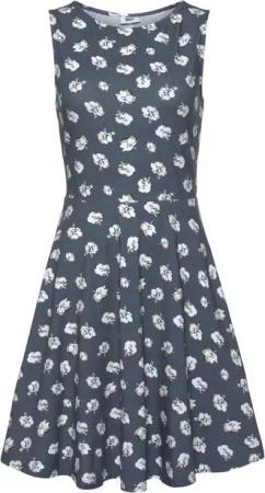 Beachtime Strandkleid mit Blumendruck aus Baumwolle, Minikleid, Sommerkleid