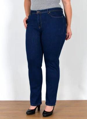 ESRA Straight-Jeans Straight Fit Jeans High Waist Damen Hose Gerade Schnitt, FG3 High Waist Jeans Damen Straight Hose Stretch Jeans bis Übergröße