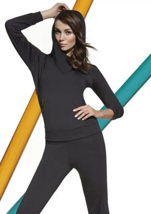 Bas Bleu Langarmshirt Top Sweat Shirt Langarm Mode Pulli 200den Athena Tragekomfort