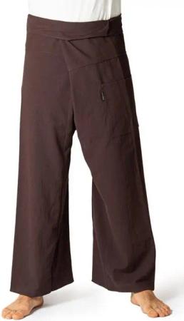 PANASIAM Wellnesshose Thai Fischerhose Classic bequeme Unisex Wickelhose aus Baumwolle als Yogahose Freizeithose Relaxhose loose fit