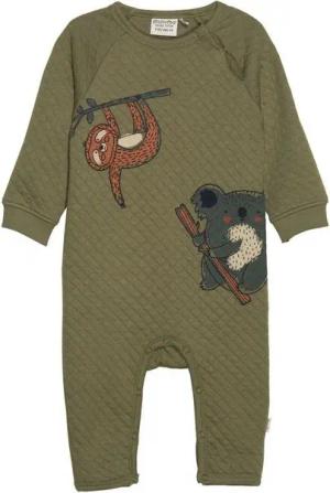 Minymo Jumpsuit Suit LS Jacquard Minymo Aloe 86 Overall