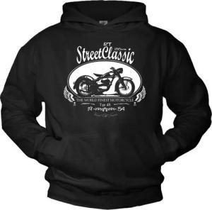 MAKAYA Kapuzenpullover Herren Motorrad Bekleidung Männer Sweatshirt mit Kapuze Oldtimer Pulli