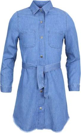 Sarcia.eu Jeanskleid Blaues Jeanskleid mit Knöpfen T-Shirt-Kleid Druckknöpfe 8-9 Jahre