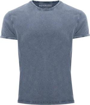 Neverless Print-Shirt Cooles Angesagtes Herren T-Shirt Vintage Shirt Basic ohne Aufdruck Used Look Slim Fit Neverless® mit Print