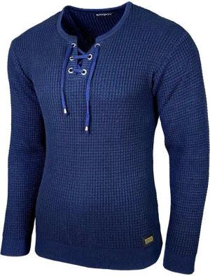 Baxboy Strickpullover Baxboy Herren Pullover Rundkragen Moderner Feinstrick Pulli B-52132