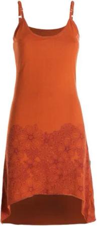 Vishes Sommerkleid Damen Sommer-Kleid High-Low Kleid Spagettiträger-Kleid Shirt-Kleid Goa, Boho, Hipiie Style