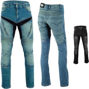 BULLDT Motorradhose JEANS-010 Damen (mit 4 abnehmbaren Protektoren) BULLDT Damen Jeans Gefüttert mit Aramid-Stoff