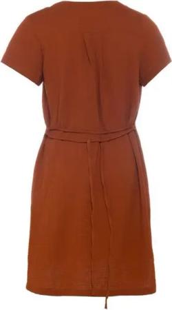 Knit Factory Strickkleid Knit Factory Indy Kleid XL Glatt Orange Kleid Strickkleid Sommer Kleid